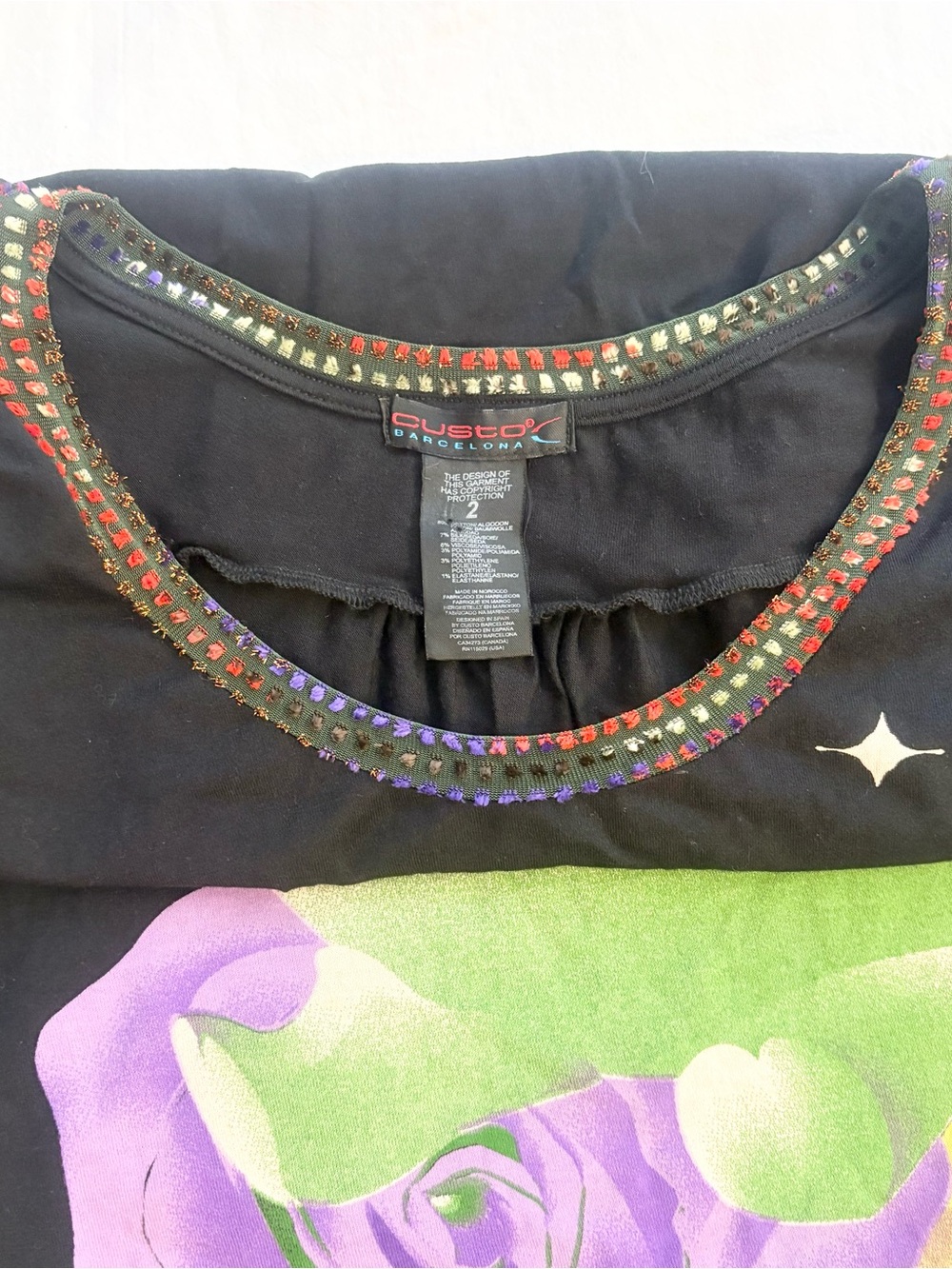 Y2K Custco Barcelona shirt small - Picture 3 of 5